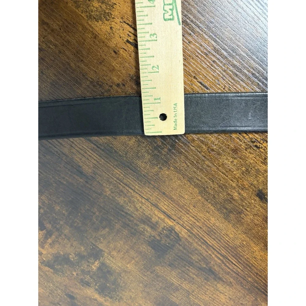 Boston Leather Off-Duty Belt 1.5 inch Wide Black  Size 36 USA Made Men's Belt